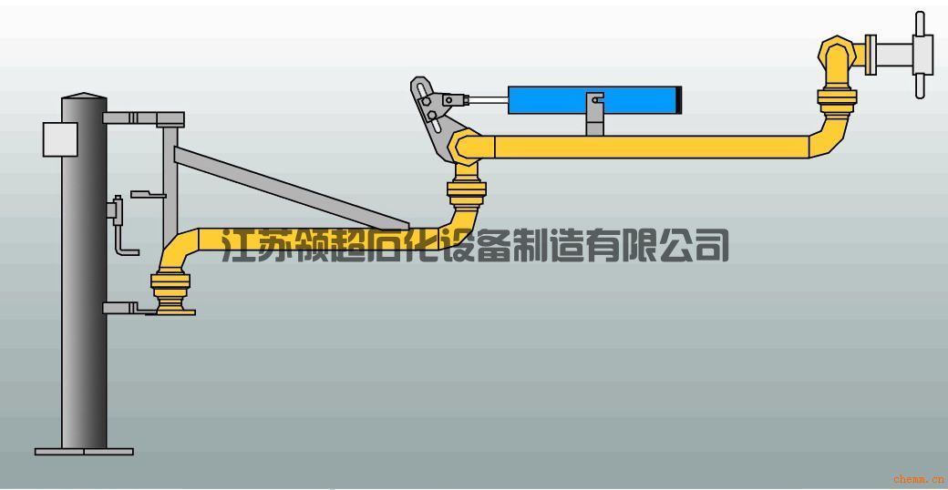 新疆輪臺(tái)客戶定制采購的AL2503底部裝卸鶴管，已發(fā)往使用現(xiàn)場(1)